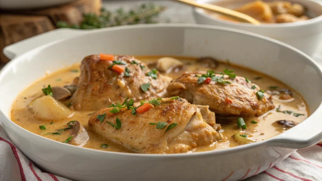 Creamy Coconut Milk Braised Chicken : 5 Easy Steps to Make It