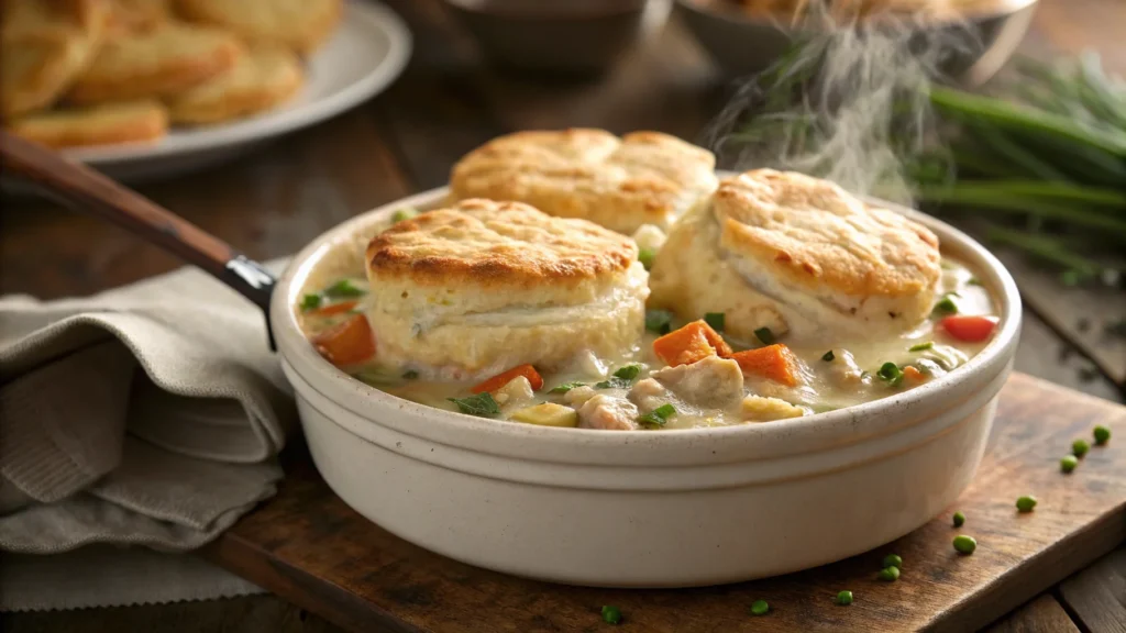 Chicken Pot Pie With Biscuits : 5 Easy Steps to Comfort Food