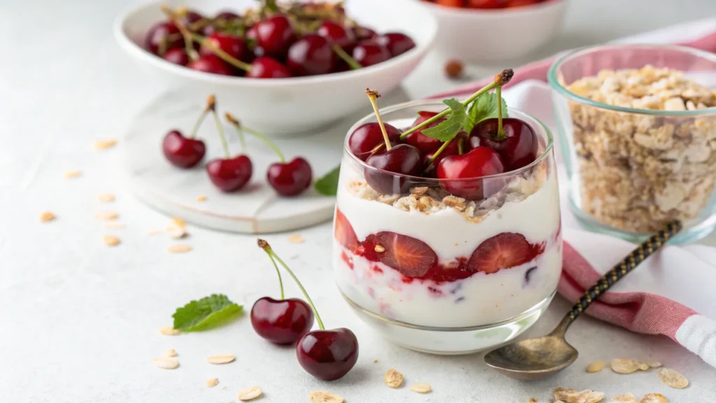 Fresh Cherry Yogurt Parfait Recipe : 5 Easy Steps to Try Today