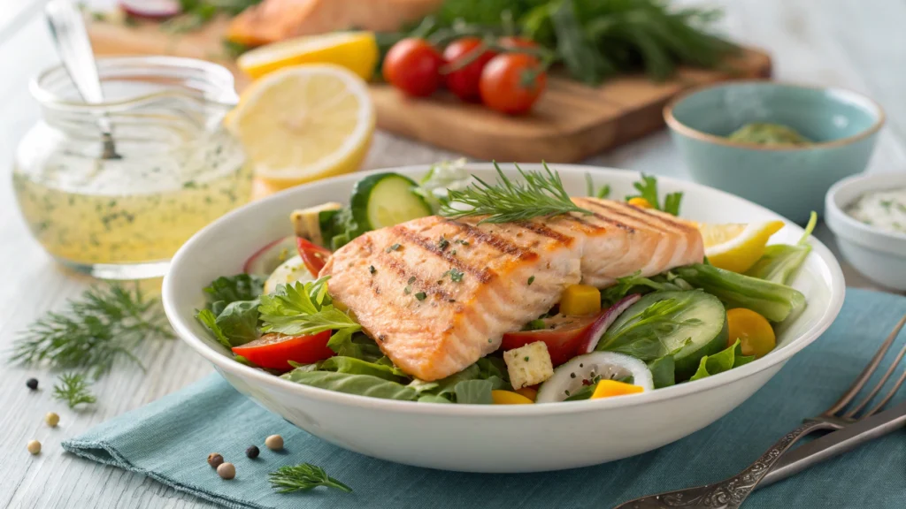 Lemon Dill Salmon Garden Salad : 7 Fresh Reasons to Try It