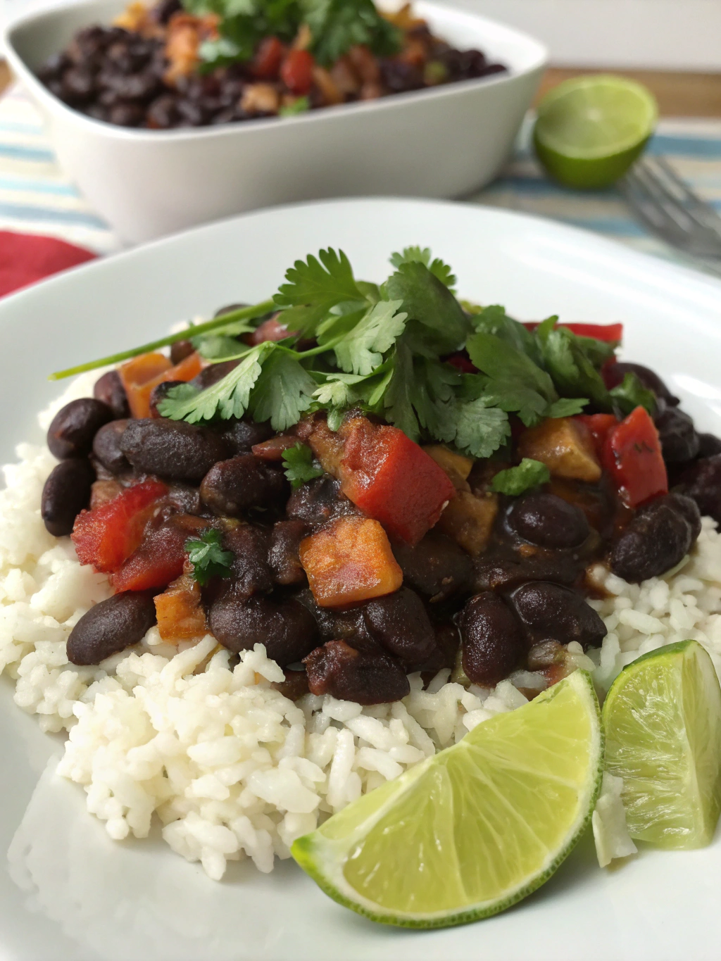 Ingredients for Black Beans & Rice One-Pot Meal