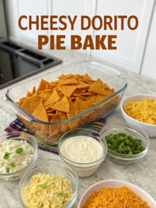 Cheesy Dorito Pie Bakeingredients
