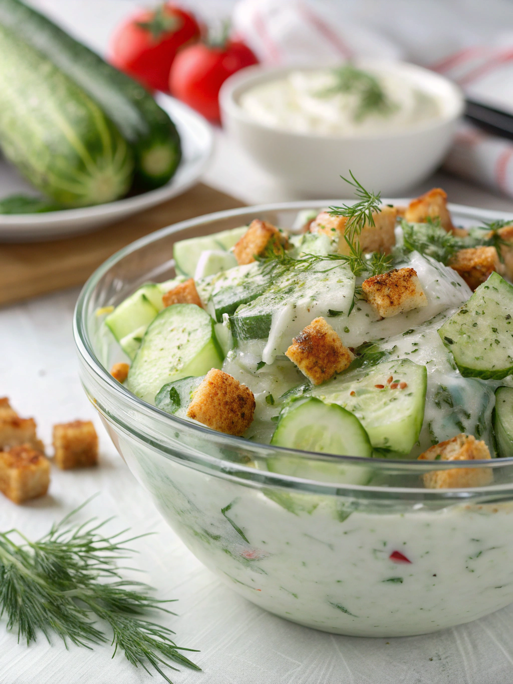 Chilled Cucumber Ranch “Crack” Salad
