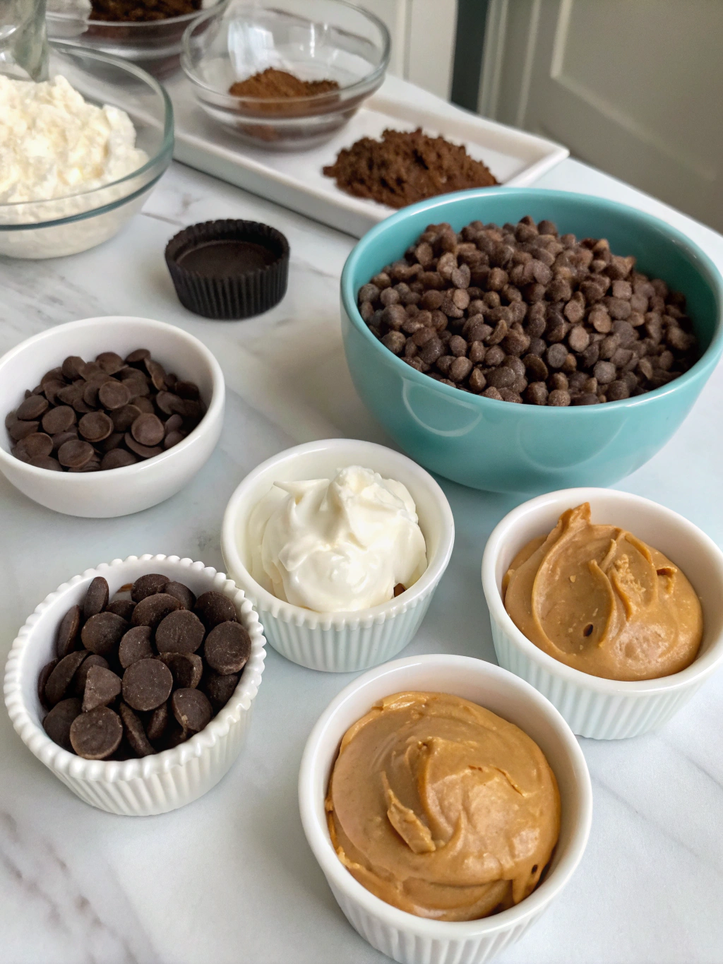 Chocolate Peanut Butter Dessert Cups ingredients