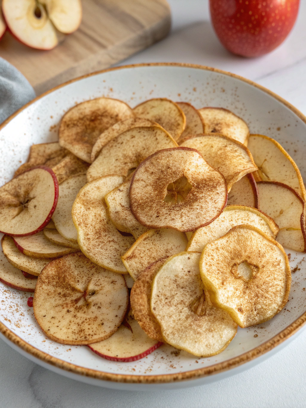 Cinnamon Sugar Apple Chips