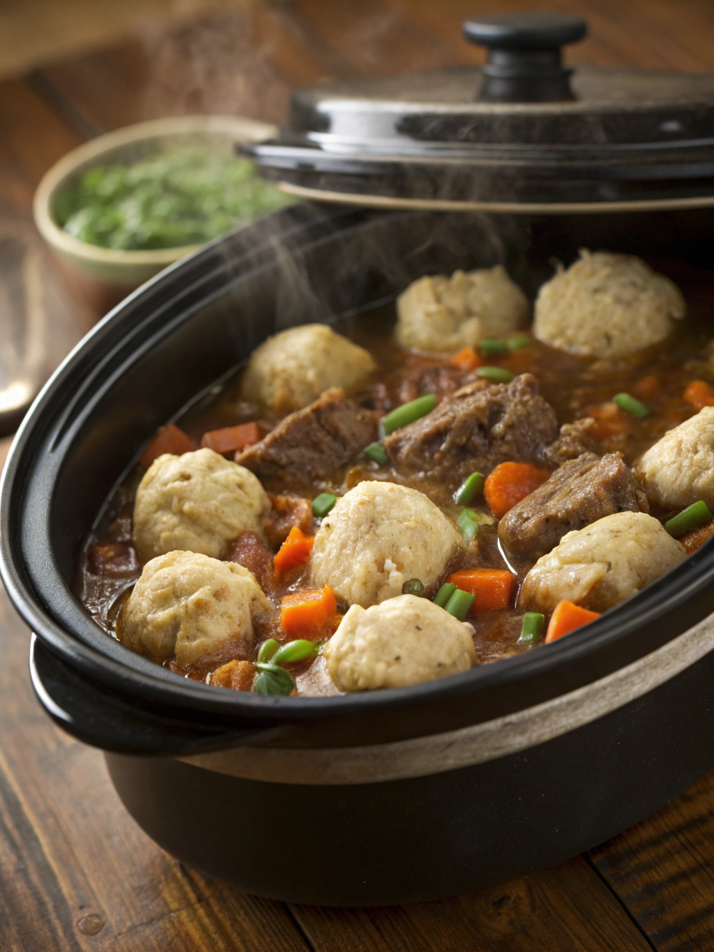Crock-Pot Beef & Dumplings One-Pot Meal