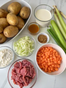 Crockpot Creamy Potato & Hamburger Soupingredients