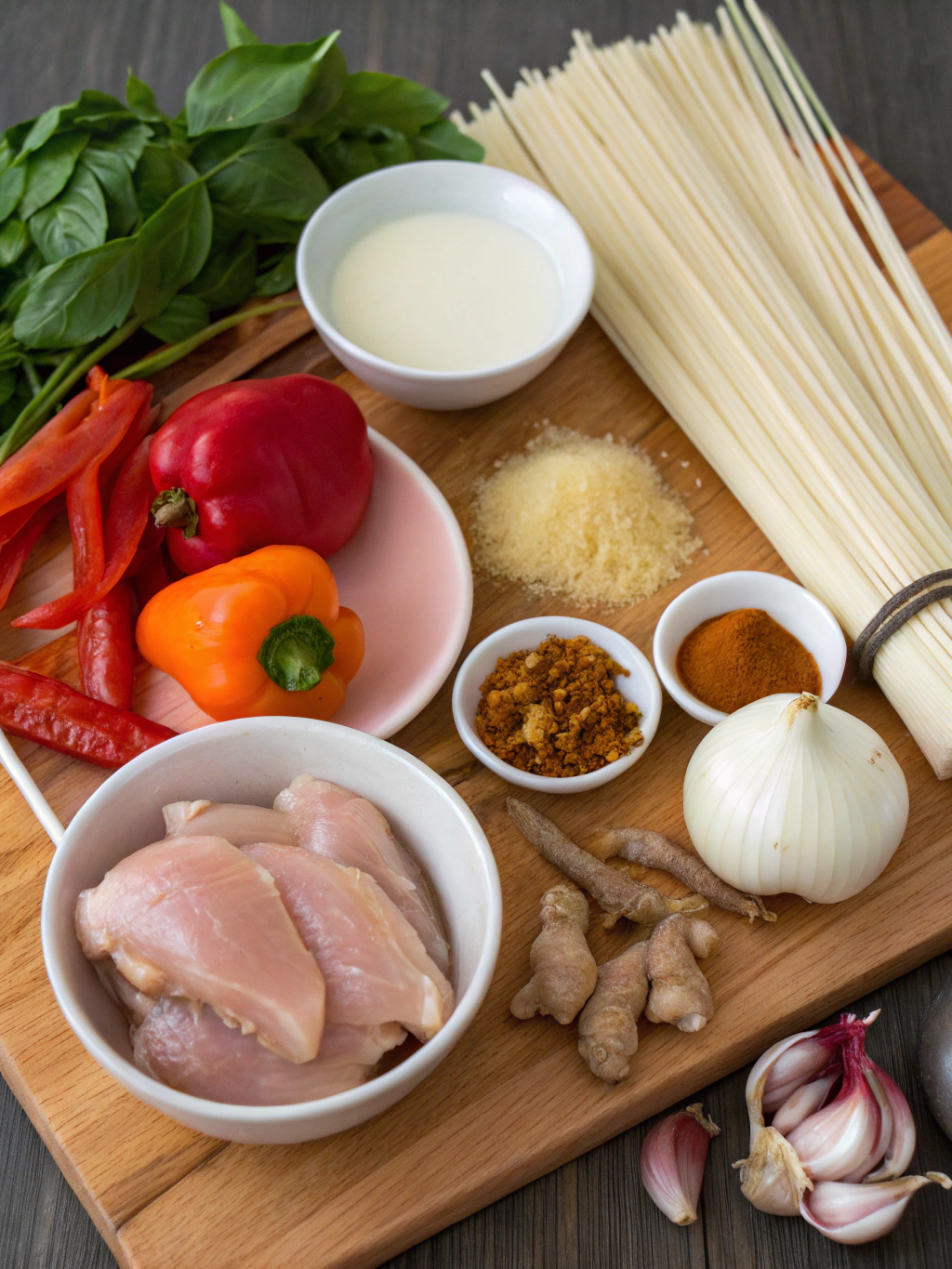 Red Curry Chicken Noodle Soup Ingredients