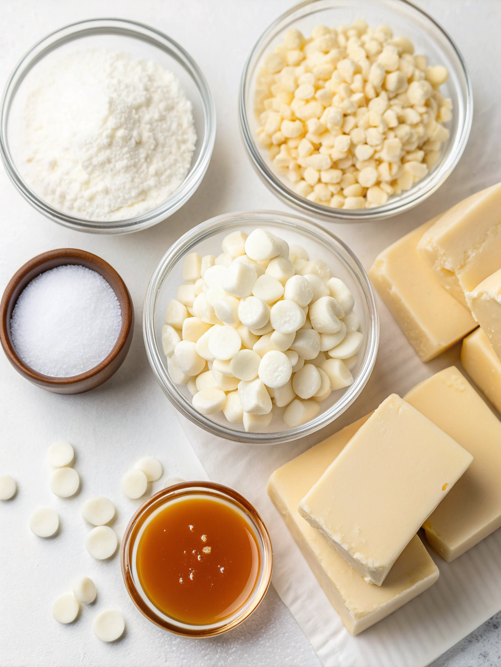 White Chocolate Caramel Fudge Ingredients
